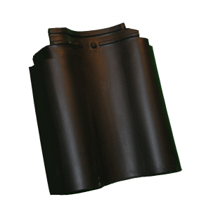 Monier OVH 206 zwart glazura linkergevelpan